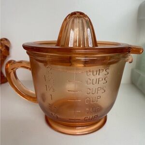 Amber Glass Citrus Juicer